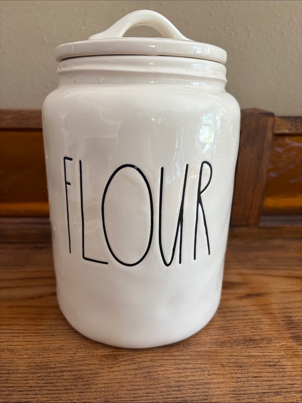 Rae Dunn “FLOUR” canister with lid